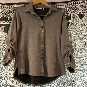 Long sleeve thermal button up shirt P/S